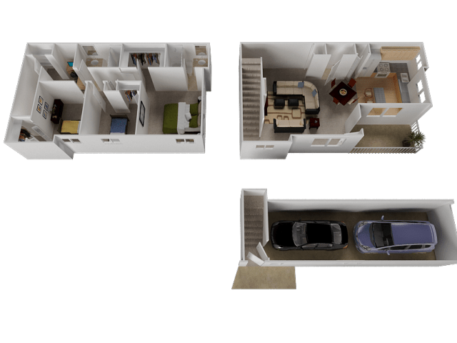 Edgefield Floor Plan Edgefield Floor Plan at Westview Heights Apartments, Portland, OR